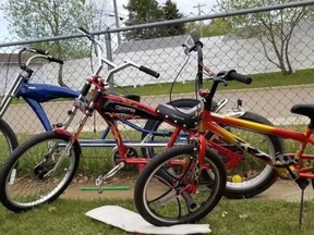 The stolen bicycles are very unique and were custom built and designed.