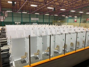 Public Health Sudbury and Districts has set up a vaccination clinic at Countryside Arena. Supplied