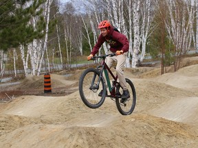 In this file photo, Owen Foers works on his biking skills on a pump track at Kivi Park.