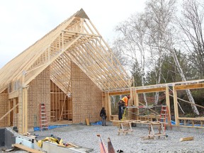 Grace United Church in Minnow Lake is taking shape. John Lappa/Sudbury Star/Postmedia Network