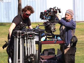 A production crew was in Capreol, Ont. on Monday May 17, 2021, shooting a segment for Letterkenny, a Canadian television sitcom. John Lappa/Sudbury Star/Postmedia Network