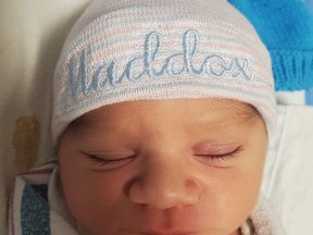 A boy, Maddox, 7 lbs 14 oz, was born to Rejean and Karina Trudel of Hanmer on April 22.