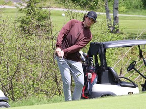 Alex Fowke participates in the second annual Idy Match for NEO Kids Foundation at the Idylwylde Golf and Country Club in Sudbury, Ont. on Thursday May 27, 2021. John Lappa/Sudbury Star/Postmedia Network