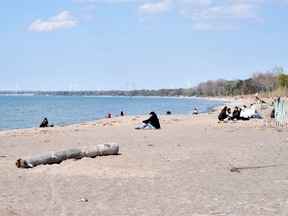The beach at Grand Bend in April. Beaches at Canatara Park in Sarnia and Grand Bend, along with two municipal marinas in Lambton Shores, will be able to fly the Blue Flag again this year after meeting the international program's environmental, safety and cleanliness standards. Dan Rolph/Postmedia Network