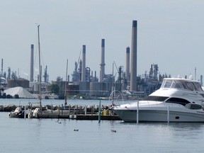 Children born in Sarnia have a higher risk of developing asthma compared to those in London and Windsor, according to a new study by Western University and Lawson Health Research Institute researchers. They place the reason on Sarnia's petro-chemical industries. File photo/Postmedia Network