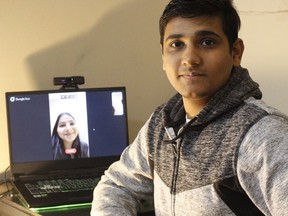 Yuvraj Modi, an international student who is in the business marketing program at Northern College, has been using FaceTime to keep in contact with family back home in India, which has recently been the world's hot spot for COVID-19.

RICHA BHOSALE/The Daily Press