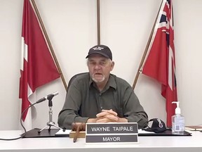 Moosonee Mayor Wayne Taipale issued a video statement to his community on Friday to declare a State of Emergency in the wake of a recent surge of COVID-19 cases within the town. Screenshot