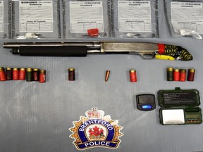 Brantford police street crimes unit seized a prohibited firearm and illegal drugs during a search of a Murray Street home Saturday, May 8.