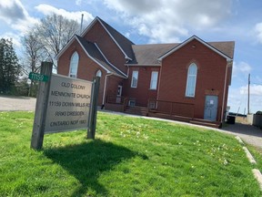 Old Colony Mennonite Church in Dresden, Ont., is pictured on Thursday, May 6, 2021. (Postmedia Network Photo)