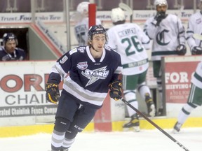 Grande Prairie Storm forward Ty Toews (shown here) recently picked up an Alberta Junior Hockey League top rookie award.