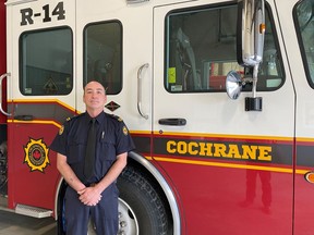 Roger Robin will use his long time experience with the Cochrane Fire Department in his new role as Fire Prevention Officer.TP.jpg