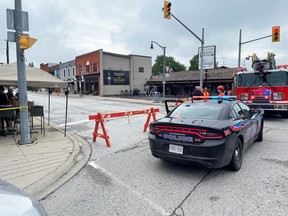 Emergency crews are on the scene of a gas leak in downtown Wheatley that occurred Wednesday afternoon.