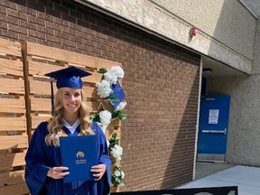 The 2021 graduates of John Maland High School enjoyed a sunny day for their outdoor graduation ceremony on Saturday, May 29.
(Supplied by John Maland High School)