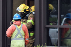 A provincial hazmat team, along with Chatham-Kent fire and emergency crews, continue to hold the scene Friday, June 4, 2021, in downtown Wheatley, Ont., due to a hydrogen sulphide gas leak that started Wednesday, June 2, 2021. (Handout)