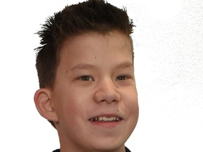 Grade 6 Woodland Public School student Aidan, 11, has returned as this year's Rotary4Kids ambassador. Supplied Photo