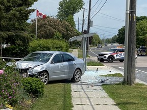 Kingston Police investigating an altercation involving a handgun and a vehicle accident at 1406 Montreal Street. Police are currently searching for the male suspect involved in the altercation.