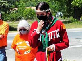 Acadia Solomon spoke of the heartache of those affected by residential schools