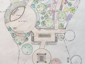 The proposed design for the expanded Memory Garden. (supplied photo)