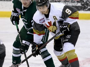 After playing for three other AJHL squads, forward Bruce MacGregor is returning home to suit up for the Sherwood Park Crusaders. Photo courtesy Target Photography