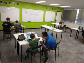This summer, Code Ninjas Spruce Grove is hosting a series of summer camps aiming to teach basic computing skills to local youth. Photo by Michael Tang.