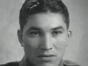 •	The photograph of Charles (Checker) Tomkins is from the Canadian Encyclopedia, provided to it by Shirley Anderson, Charles’ niece. Charles was one of many Alberta Cree Code Talkers, whose language skills were vital to the Allied effort during the Second World War