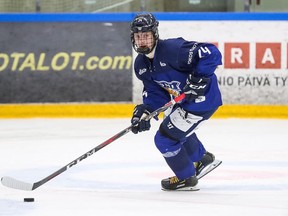 Samu Tuomaala was the Sudbury Wolves' first-round pick in the 2020 CHL Import Draft.