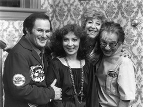 Can baby boomers name the cast of CBC TV's King Of Kensington? From left Al Waxman, Rosemary Radcliffe, Helen Winston and Peter Boretski. SUPPLIED