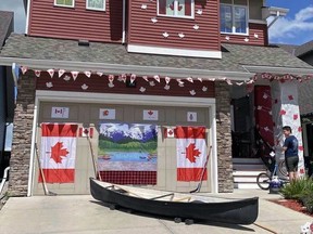 One entrant in last year's Canada Day Home Decorating Contest. Photo Airdrie Parades Committee.