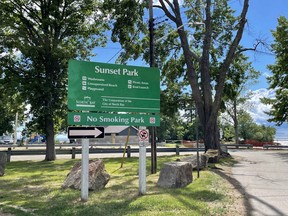 North Bay police say a woman was found in Lake Nipissing near Mowat Crescent, Sunday, which is located near Sunset Park. After being transported to hospital, the woman was pronounced deceased. Michael Lee/The Nugget