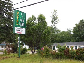 North Bay council's community services committee is recommending the White Fawn Motel on Highway 11 be rezoned to allow the motel units to be renovated into affordable housing. Michael Lee/The Nugget