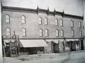 The old Pratt Opera House, with stores below, now Shoppers Drugs. (supplied photo)