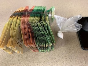 Cash and cocaine were seized off the suspect. (supplied photo)