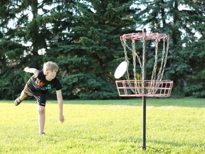 Disc golf is an inexpensive sport that uses baskets instead of holes, but keeps the best elements of regular golf. Photo courtesy Sabine Shabbits