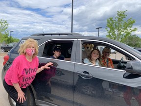 Cold Lake Elementary School Principal Kathy McKale said farewell at a drive-thru retirement party Friday.