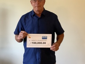 Dwight Schnarr, 60, of Woodstock, won $100,000 in a recent lottery prize draw. (OLG)