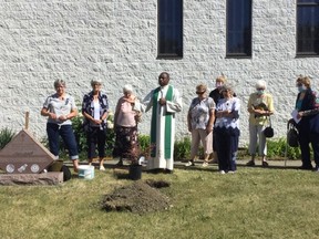The CWL in Fairview, Alta. celebrated the 100th anniversary of the organization in Canada by planting a tree in front of the St. Thomas More church.