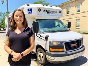 Blaire Sylvester, manager of the Ride Norfolk shuttle service, welcomed news this week that the Ministry of Transport is willing to provide financial support to Ride Norfolk’s service to Brantford and back over the next four years. – Monte Sonnenberg