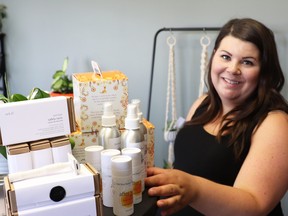 Brandy Fleming of Öko Shop and Refillery was the first entrepreneur to speak at Pitch It, a showcase for local businesses and their products. Fleming said Öko allows customers to refill soaps, lotions, liquid shampoos and more.