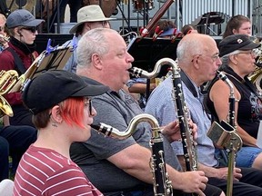 The Fort Saskatchewan community band performed on June 21, 2021, in honour of victims of the coronavirus pandemic. Photo Supplied.