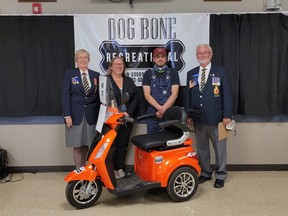 Dog Bone Recreational has donated a scooter to the High River Legion Branch #71 that will be auctioned off on Sept. 25.