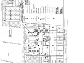 A site plan for the proposed Lakeshore Boulevard hotel project,  a boutique development across from the beach.