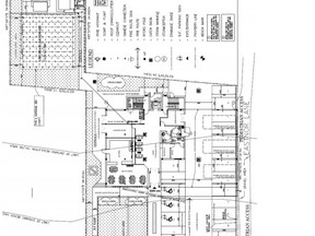 A site plan for the proposed Lakeshore Boulevard hotel project.
