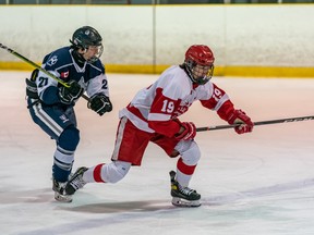 Photo provided 

Soo Jr. Greyhounds centre Cooper Foster (right) has always wanted to play in the OHL