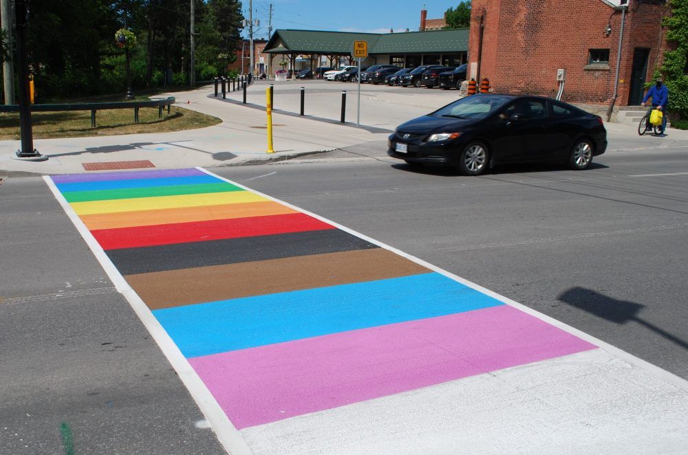 City Unveiling Rainbow Crosswalk After Pride Flag-raising Event 