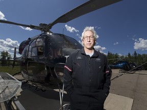 Helicopter pilot  Paul Spring, who owns Phoenix Heli-Flight and the Local HERO foundation, on June 3, 2016. Greg Southam/Postmedia Network