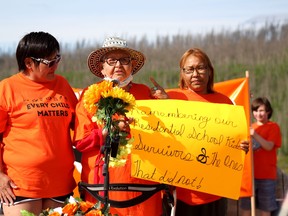 Marie Adams shares her story of surviving a residential school on Wednesday, June 2, 2021. Laura Beamish/Fort McMurray Today/Postmedia Network