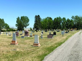 Nanton's cemetery.