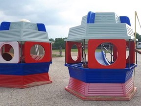 The South Bruce OPP provided this photo of the playground equipment stolen from Mildmay earlier this month.