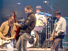 Canadian rockers The Trews (pictured here) are getting top billing and will kick off the return to live music on Sneek-a-Peek night.