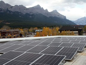 The solar system on the roof of Elevation Place consisting of 931 panels and producing 372.4 kW of power was installed last year. The system offsets approximately 24 percent of the power usage at Elevation Place. Photo Marie Conboy.